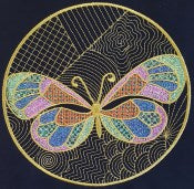 Free Butterfly Circles Design