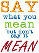 Free Say what you mean Design