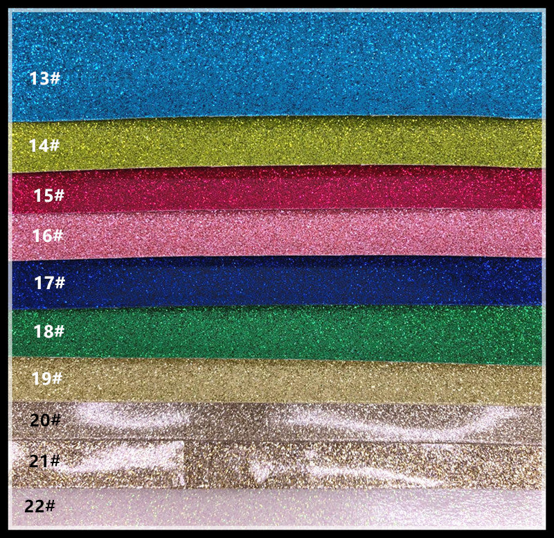 Glitter Vinyl for Embroidery - Multiple Colours