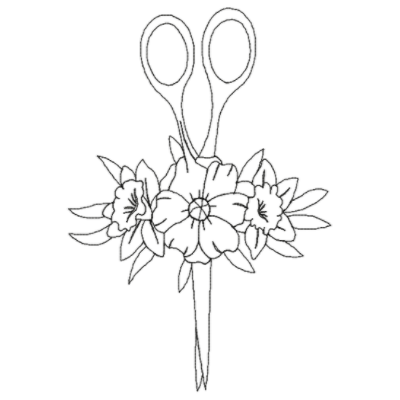 Floral Scissors