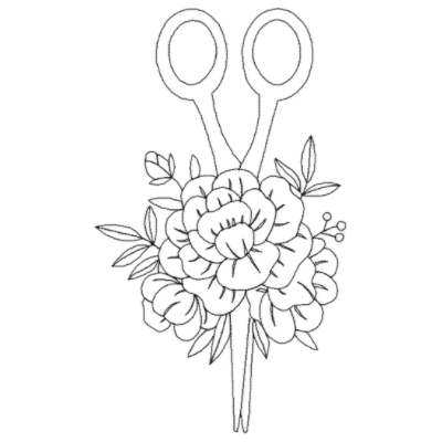 Floral Scissors
