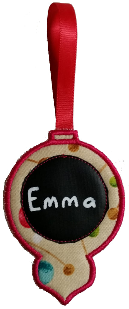 Christmas Nameplate Baubles