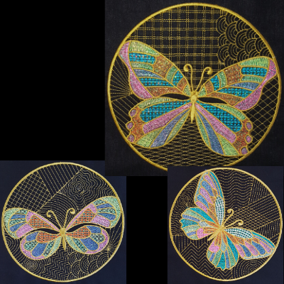 Butterfly Circles Quilted Mini Collection