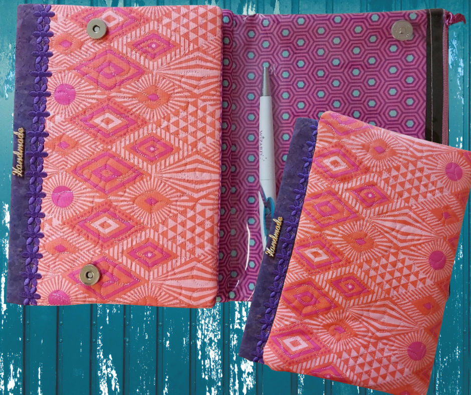 NEW!!! In The Hoop Notebook Cover with a zippered pouch
