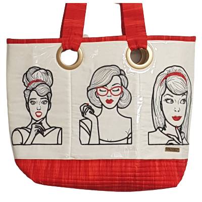 Embroidered Popart Bag