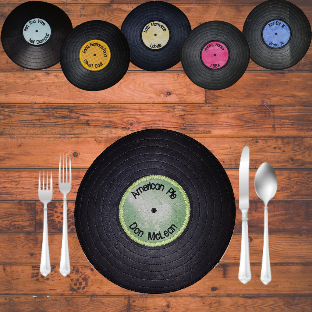 In The Hoop Vinyl Record Placemat