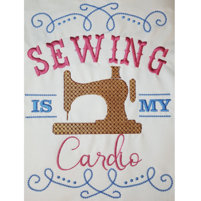 Sewing is My Cardio Wallhanging